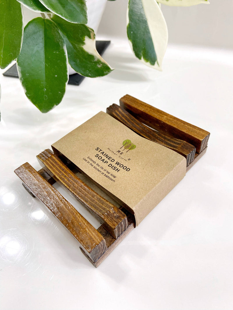 Stained wood soap dish | Eco-Friendly | Zero Waste
