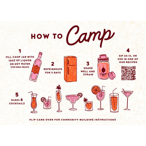 Camp Craft Cocktails-  16 oz Hibiscus Ginger Lemon