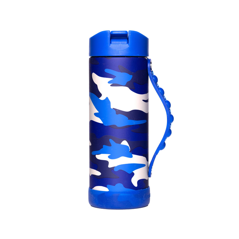 14 oz Iconic Pop Bottle - Blue Camo