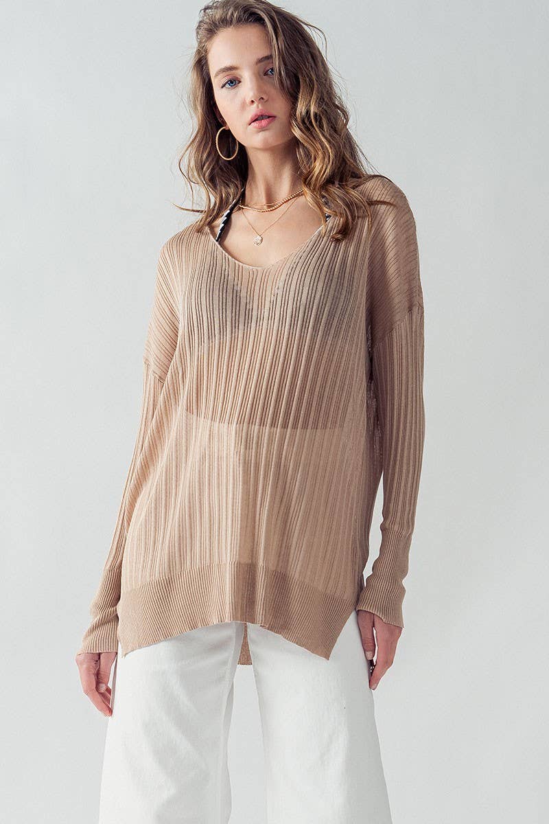 CHER MISTY VEIL TUNIC TOP