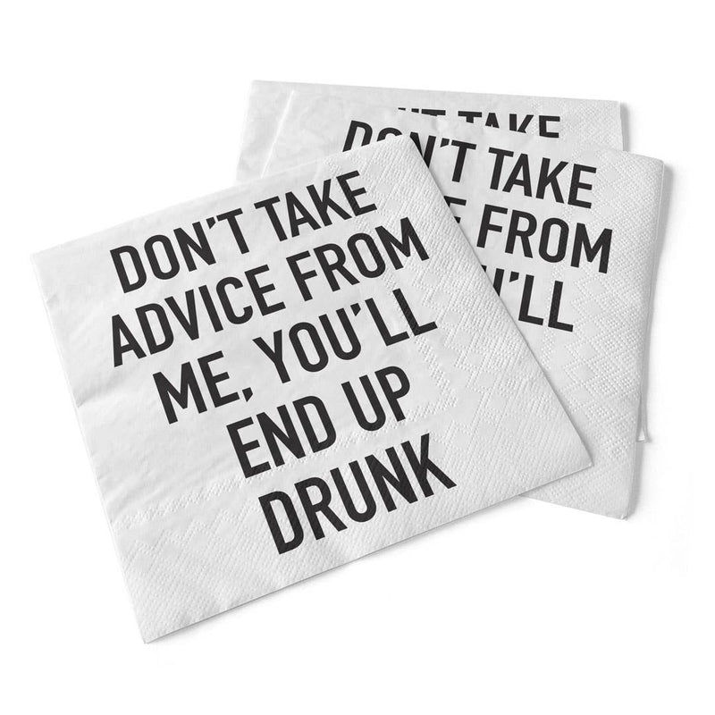 Don't Take Advice From Me | Beverage Napkins