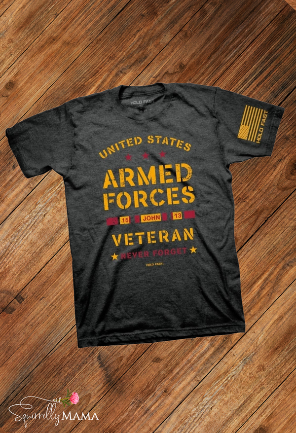 Hold Fast Mens T-shirt Veteran